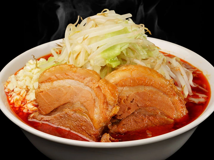 豚星。 辛麺