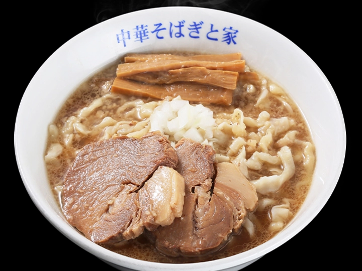 燕三条中華そば ぎと家 手揉み麺 背脂煮干しそば