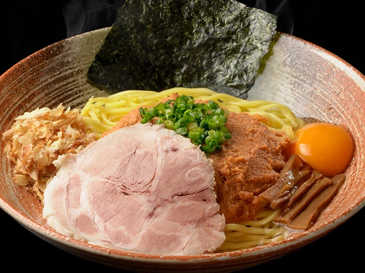 覆麺 智 濃厚あん肝まぜそば（スープ割付き）