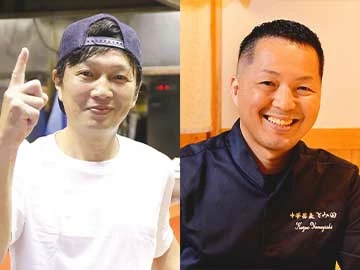 富士丸神谷本店×中華蕎麦 とみ田 店主 吉田 実義 （左） 富田 治（右）