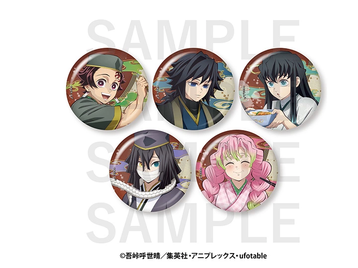 宅麺.com トレーディングメタリック缶バッジBOX（約φ56mm）
