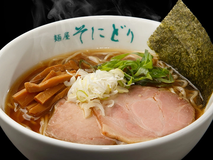 麺屋そにどり 伊勢志摩産あおさのり入り 醤油らーめん